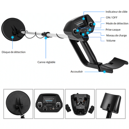 Détecteur de Métaux étanche Puissant et Précis | Lilikdo